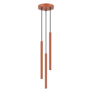 Pendant Lamp Arche 3P Red Ochre Uncategorized Great Lighting UK Ltd