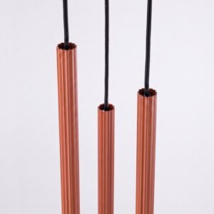 Pendant Lamp Arche 3P Red Ochre Uncategorized Great Lighting UK Ltd
