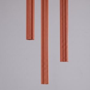 Pendant Lamp Arche 3P Red Ochre Uncategorized Great Lighting UK Ltd