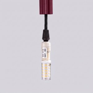 Pendant Lamp Arche 1 Burgundy Uncategorized Great Lighting UK Ltd