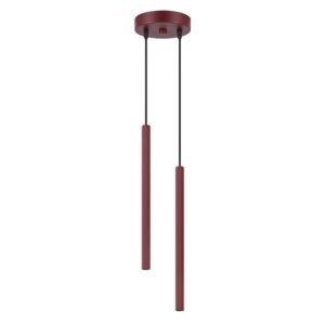 Pendant Lamp Arche 2P Burgundy Uncategorized Great Lighting UK Ltd