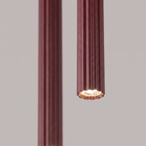 Pendant Lamp Arche 2P Burgundy Uncategorized Great Lighting UK Ltd