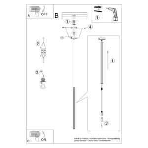 Pendant Lamp Arche 1 Ultramarine Uncategorized Great Lighting UK Ltd