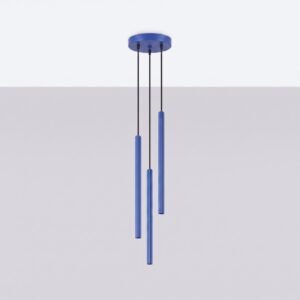 Pendant Lamp Arche 3P Ultramarine Uncategorized Great Lighting UK Ltd