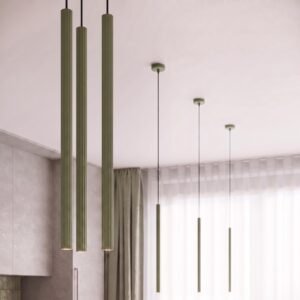 Pendant Lamp Arche 1 Olive Green Uncategorized Great Lighting UK Ltd