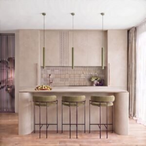 Pendant Lamp Arche 3P Olive Green Uncategorized Great Lighting UK Ltd