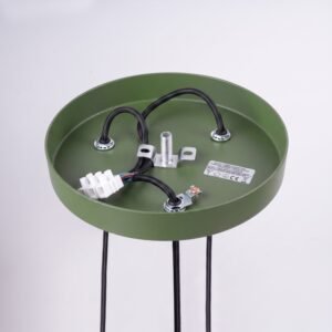 Pendant Lamp Arche 3P Olive Green Uncategorized Great Lighting UK Ltd