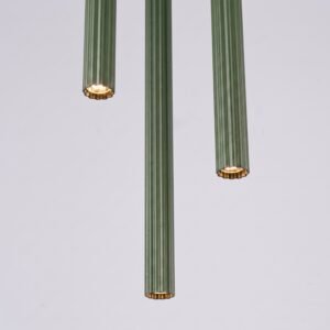 Pendant Lamp Arche 3P Olive Green Uncategorized Great Lighting UK Ltd