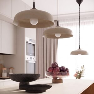 Pendant Lamp Gina Taupe Uncategorized Great Lighting UK Ltd