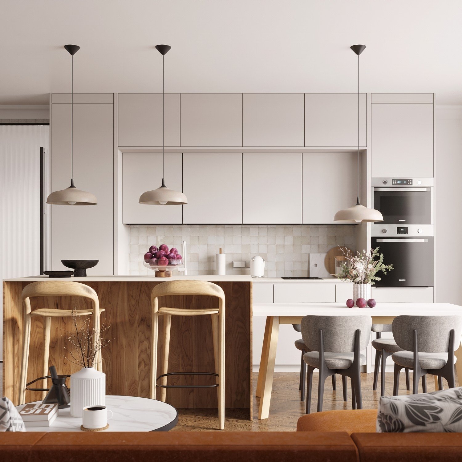 Pendant Lamp Gina Taupe Uncategorized Great Lighting UK Ltd
