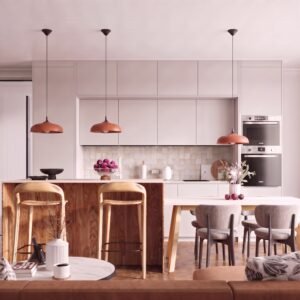 Pendant Lamp Gina Red Ochre Uncategorized Great Lighting UK Ltd