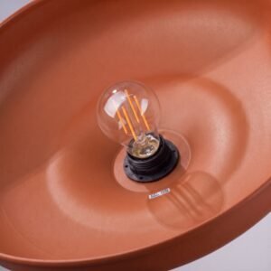 Pendant Lamp Gina Red Ochre Uncategorized Great Lighting UK Ltd