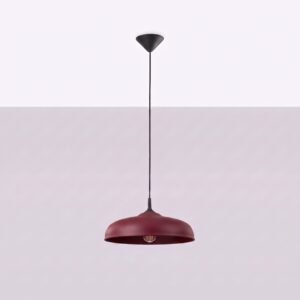 Pendant Lamp Gina Burgundy Uncategorized Great Lighting UK Ltd