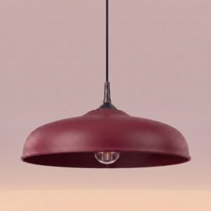 Pendant Lamp Gina Burgundy Uncategorized Great Lighting UK Ltd