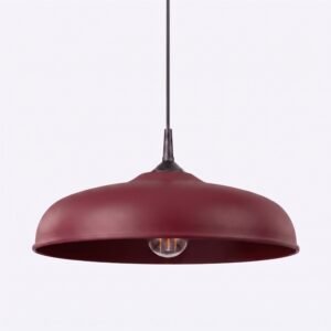 Pendant Lamp Gina Burgundy Uncategorized Great Lighting UK Ltd