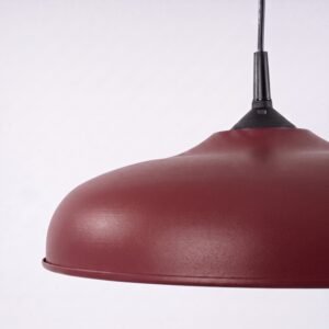 Pendant Lamp Gina Burgundy Uncategorized Great Lighting UK Ltd
