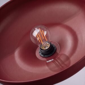 Pendant Lamp Gina Burgundy Uncategorized Great Lighting UK Ltd