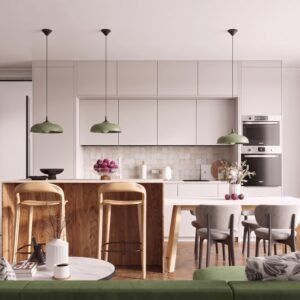 Pendant Lamp Gina Olive Green Uncategorized Great Lighting UK Ltd