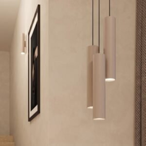 Pendant Lamp Lagos 1 Taupe Uncategorized Great Lighting UK Ltd