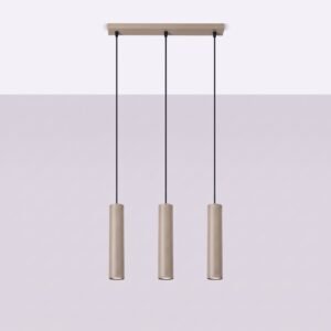 Pendant Lamp Lagos 3L Taupe Uncategorized Great Lighting UK Ltd