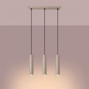 Pendant Lamp Lagos 3L Taupe Uncategorized Great Lighting UK Ltd