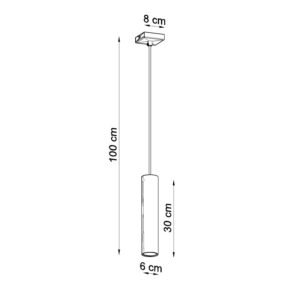 Pendant Lamp Lagos 1 Burgundy Uncategorized Great Lighting UK Ltd