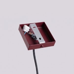 Pendant Lamp Lagos 1 Burgundy Uncategorized Great Lighting UK Ltd