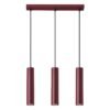 Pendant Lamp Lagos 3L Burgundy Red Pendant Lights Great Lighting UK Ltd