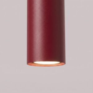 Pendant Lamp Lagos 3L Burgundy Red Pendant Lights Great Lighting UK Ltd