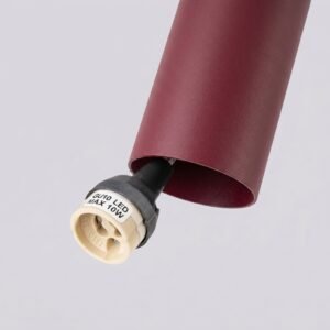 Pendant Lamp Lagos 3L Burgundy Red Pendant Lights Great Lighting UK Ltd