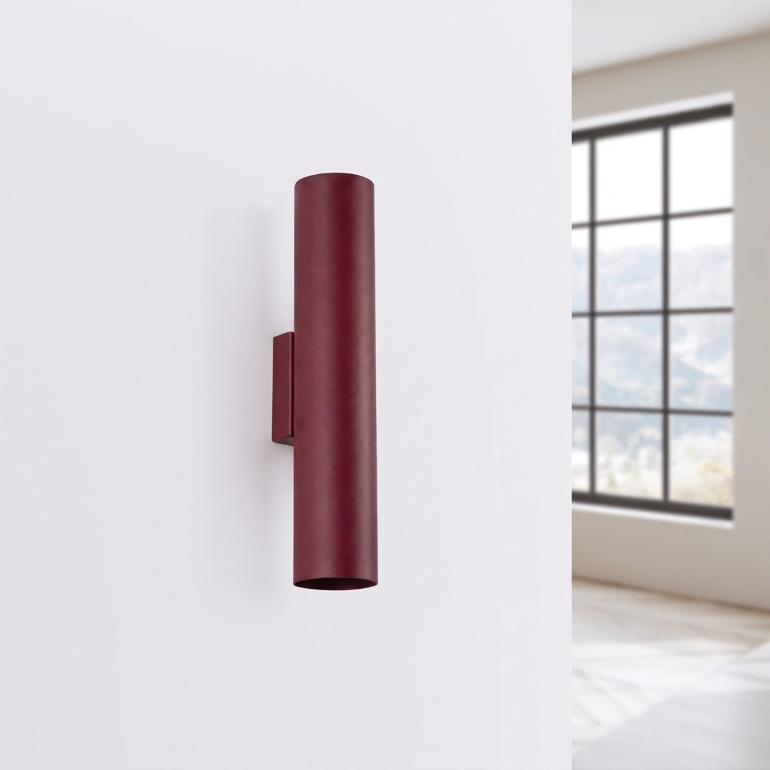 Wall Lamp Lagos Burgundy Uncategorized Great Lighting UK Ltd
