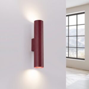Wall Lamp Lagos Burgundy Uncategorized Great Lighting UK Ltd
