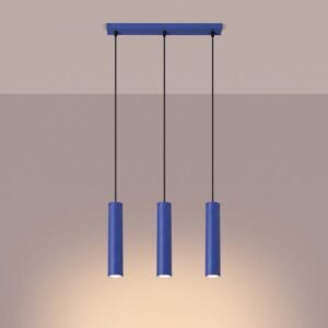 Pendant Lamp Lagos 3L Ultramarine Uncategorized Great Lighting UK Ltd