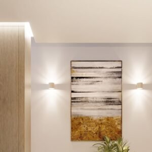 Wall Lamp Orbis 1 Beige Coloured Wall Lights Great Lighting UK Ltd