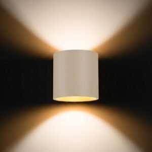 Wall Lamp Orbis 1 Beige Coloured Wall Lights Great Lighting UK Ltd