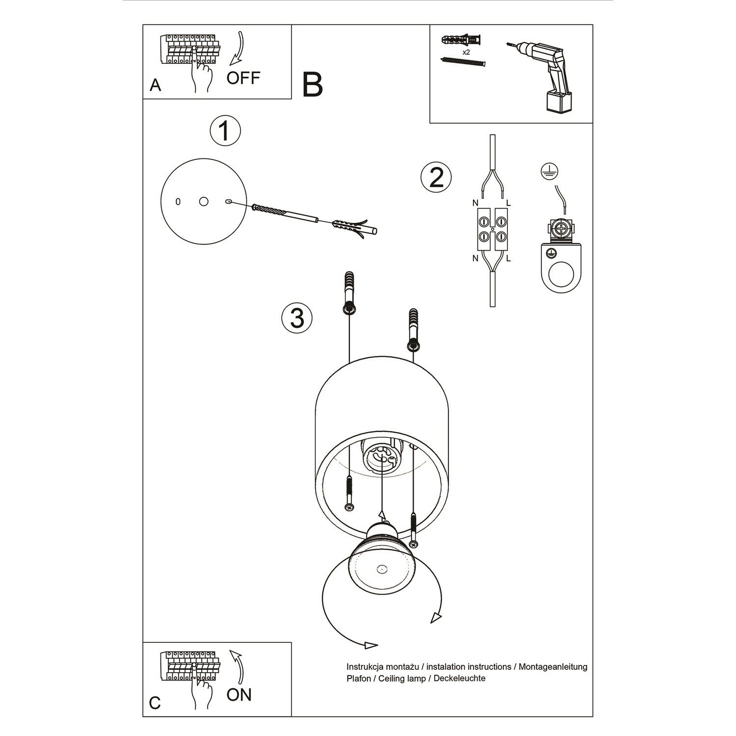 Ceiling Lamp Orbis 1 Taupe Uncategorized Great Lighting UK Ltd