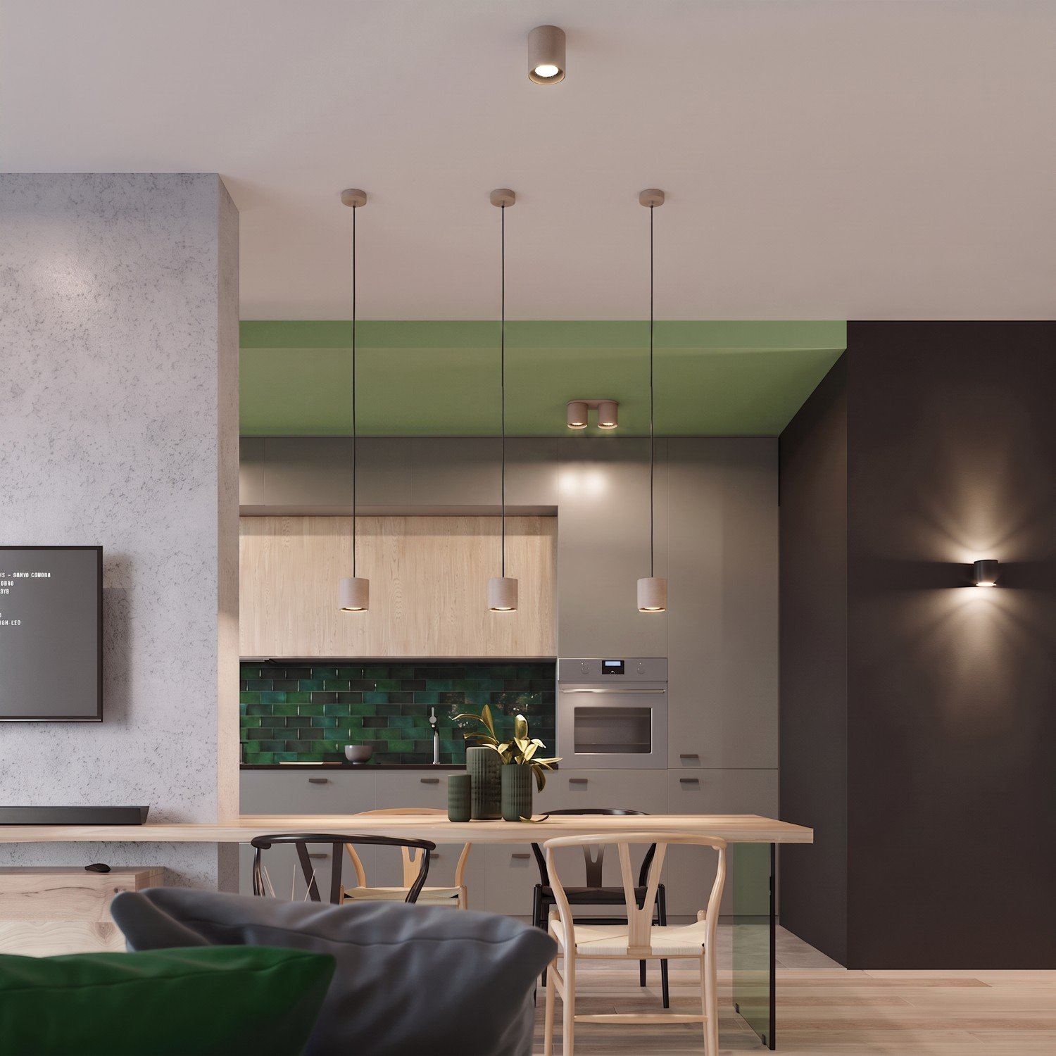 Ceiling Lamp Orbis 2 Taupe Uncategorized Great Lighting UK Ltd