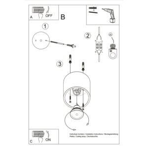 Ceiling Lamp Orbis 1 Red Ochre Uncategorized Great Lighting UK Ltd