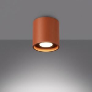 Ceiling Lamp Orbis 1 Red Ochre Uncategorized Great Lighting UK Ltd