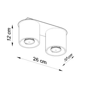 Ceiling Lamp Orbis 2 Red Ochre Uncategorized Great Lighting UK Ltd