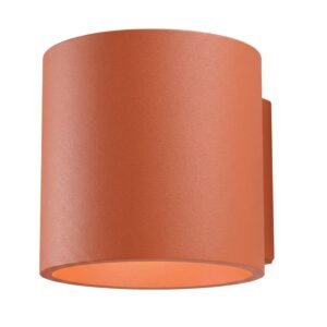 Wall Lamp Orbis 1 Red Ochre Uncategorized Great Lighting UK Ltd