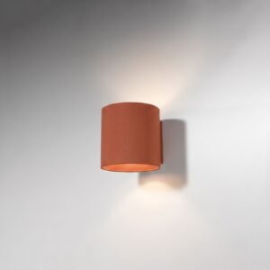 Wall Lamp Orbis 1 Red Ochre Uncategorized Great Lighting UK Ltd