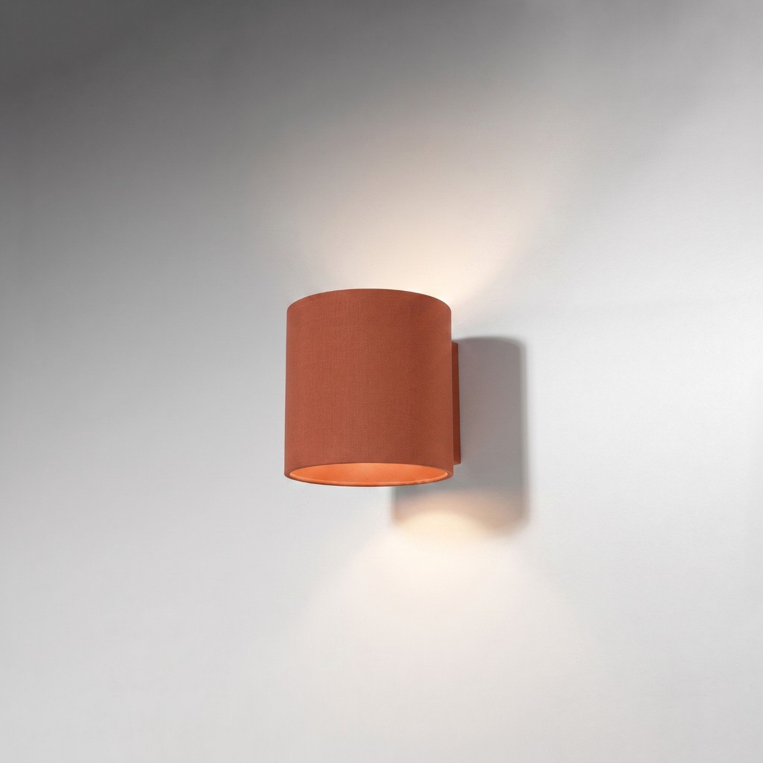 Wall Lamp Orbis 1 Red Ochre Uncategorized Great Lighting UK Ltd