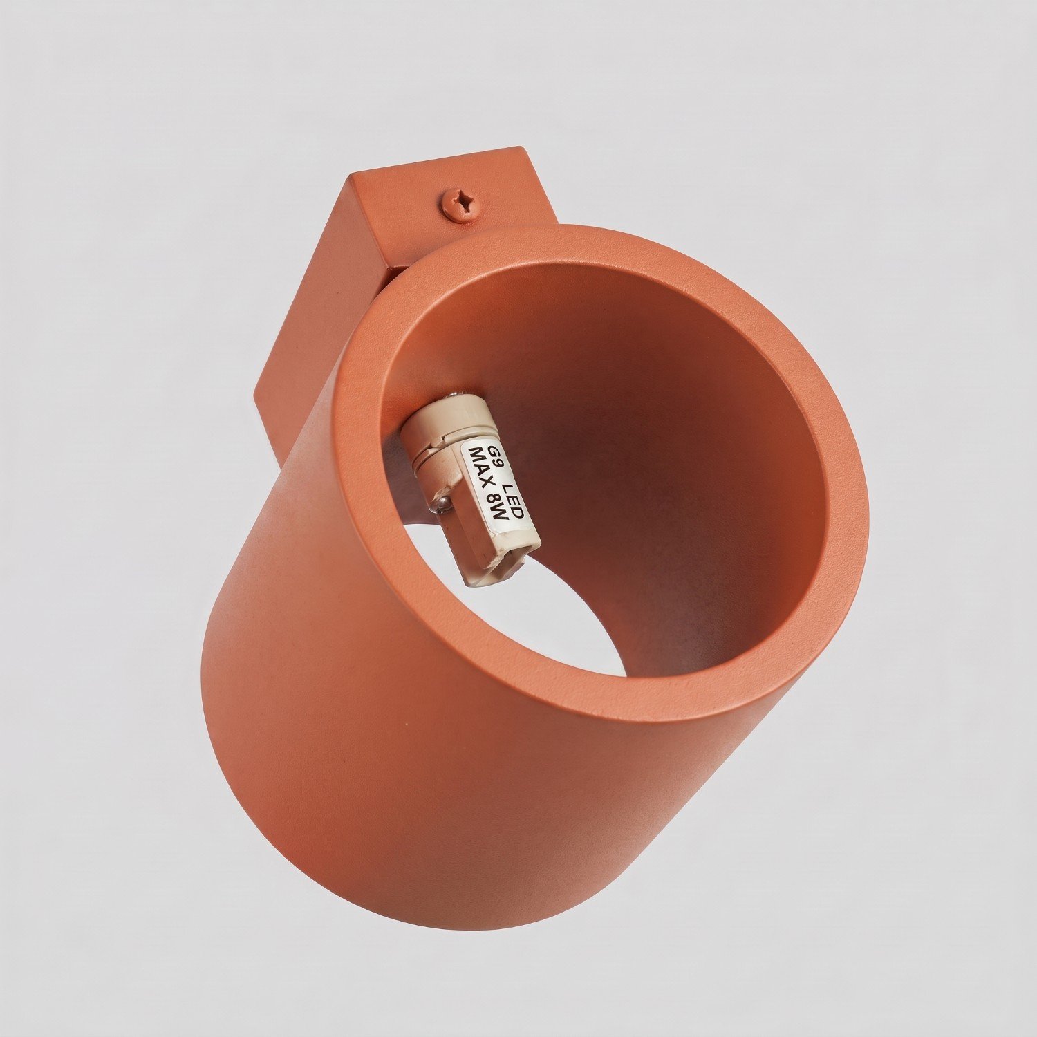 Wall Lamp Orbis 1 Red Ochre Uncategorized Great Lighting UK Ltd