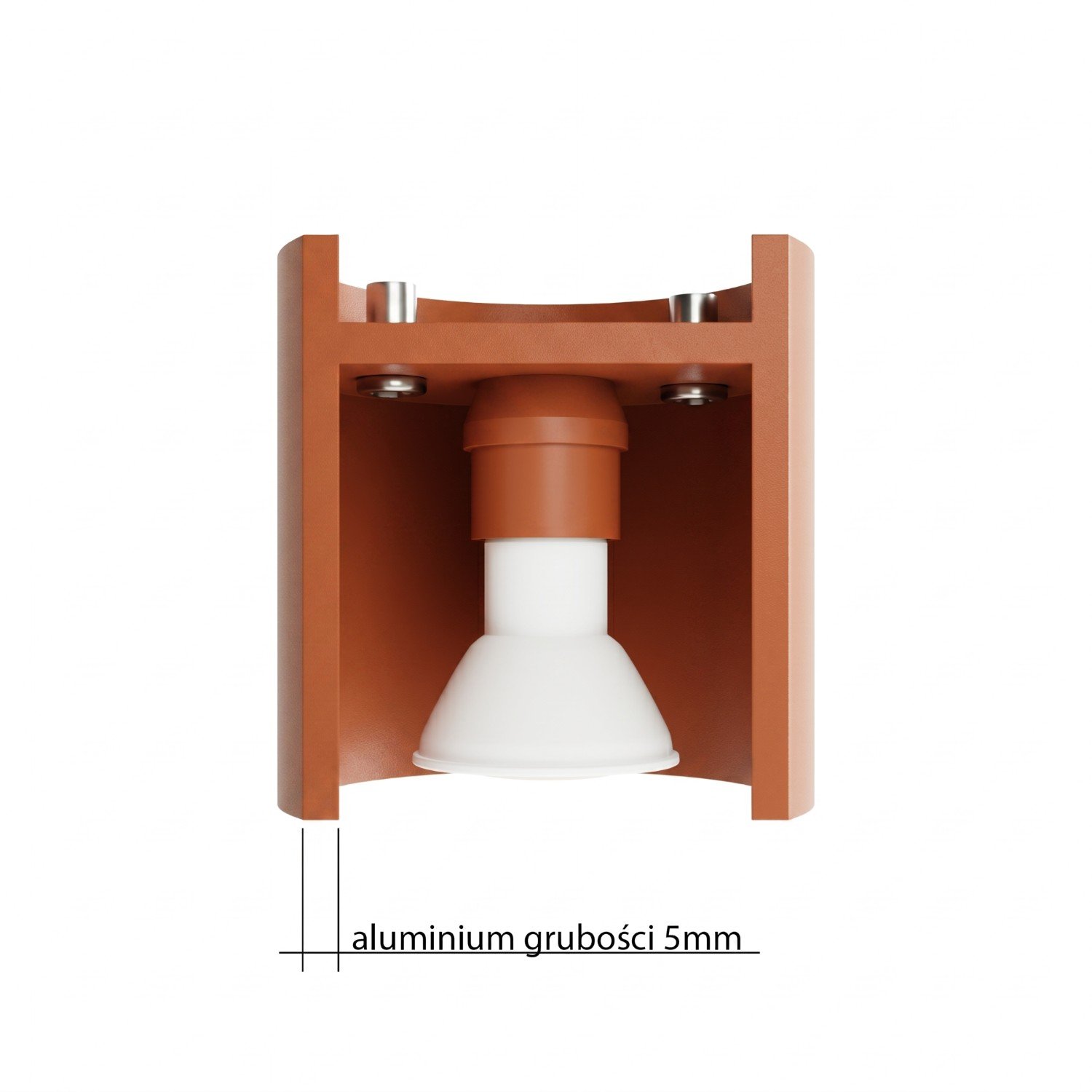 Wall Lamp Orbis 1 Red Ochre Uncategorized Great Lighting UK Ltd