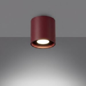 Ceiling Lamp Orbis 1 Burgundy Uncategorized Great Lighting UK Ltd