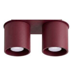 Ceiling Lamp Orbis 2 Burgundy Uncategorized Great Lighting UK Ltd