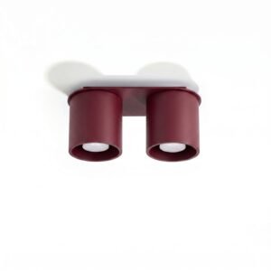 Ceiling Lamp Orbis 2 Burgundy Uncategorized Great Lighting UK Ltd