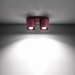 Ceiling Lamp Orbis 2 Burgundy Uncategorized Great Lighting UK Ltd