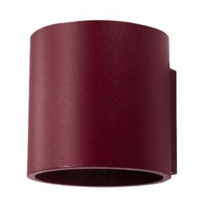 Wall Lamp Orbis 1 Burgundy Uncategorized Great Lighting UK Ltd